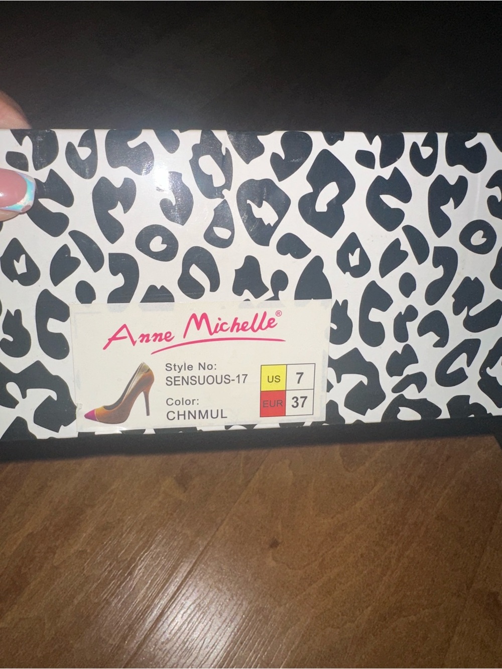 Anne Michelle Multicolor High Heels - Pink & Gold Accent